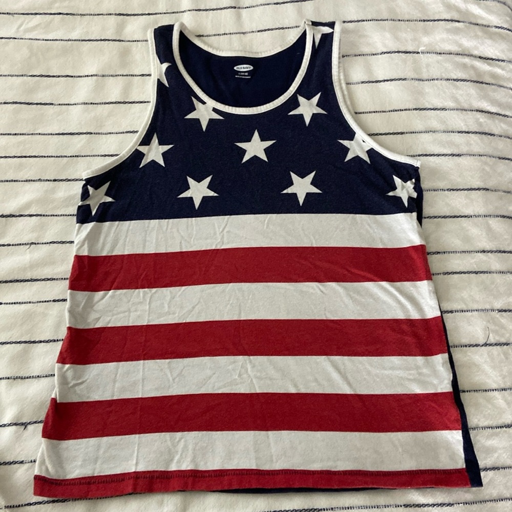 Old Navy flag tank size large 10/12